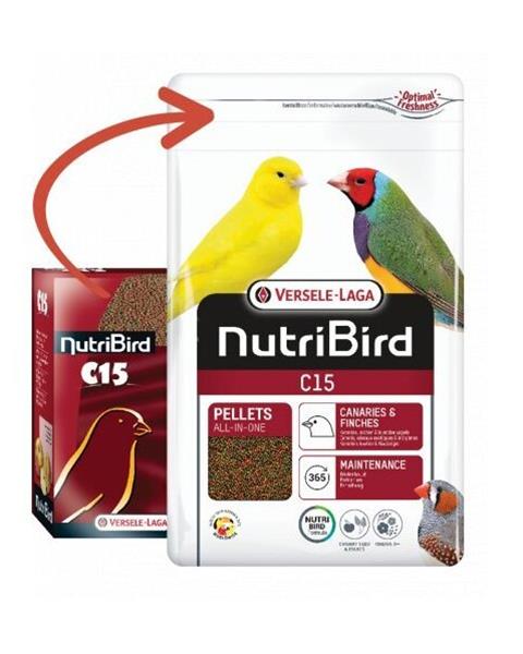 OBC021623-1643810408 VL Orlux NutriBird C15- extrudy pre kanáriky a exoty na denné kŕmenie 1 kg – Obrázok 1