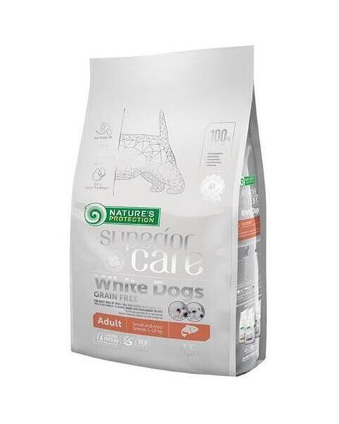 OBC023237-1680173956 Natures P Superior care white dog GF adult salmon small&mini 1,5 kg – Obrázok 1