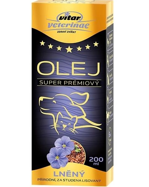 OBC023912-1692772921 Olej ľanový VITAR Veterinae 200 ml – Obrázok 1
