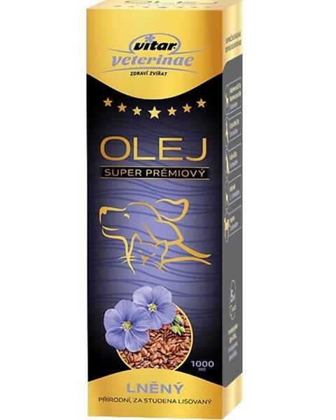 OBC023914-1692772921 Olej ľanový VITAR Veterinae 1000 ml – Obrázok 1