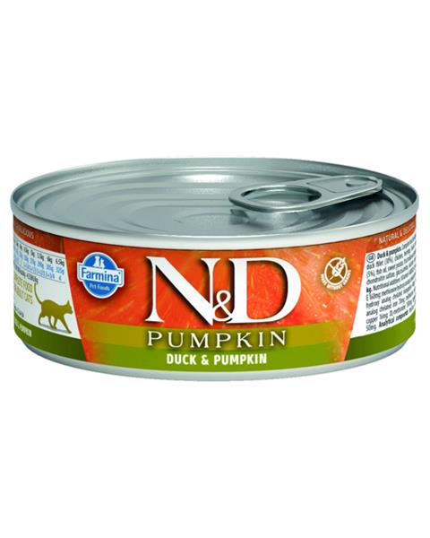 OBC024113-1701775381 Farmina N&D cat PUMPKIN & duck konzerva 70 g – Obrázok 1