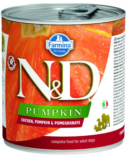 OBC024118-1701776119 Farmina N&D dog PUMPKIN & chicken & pomegranate konzerva 285 g – Obrázok 1