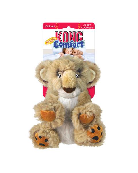 OBC024126-1701888917 Hračka Kong Dog Comfort Kiddos Lev s pískatkom, polyester L – Obrázok 1