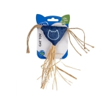 Hračka DUVO+ Eco navy trojuholník so šnúrkami a catnipom pre mačku, 3x18x20cm
