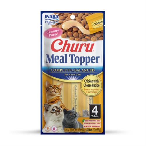 OBC025081-1722334094 Inaba Churu Meal Topper cat Kura so syrom 4 tuby 56 g – Obrázok 1