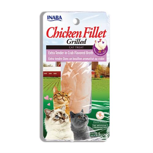 OBC025233-1728894493 Pamlsok Inaba Churu Grilled cat Kura extra krehký v krabom vývare 1 ks 25 g – Obrázok 1