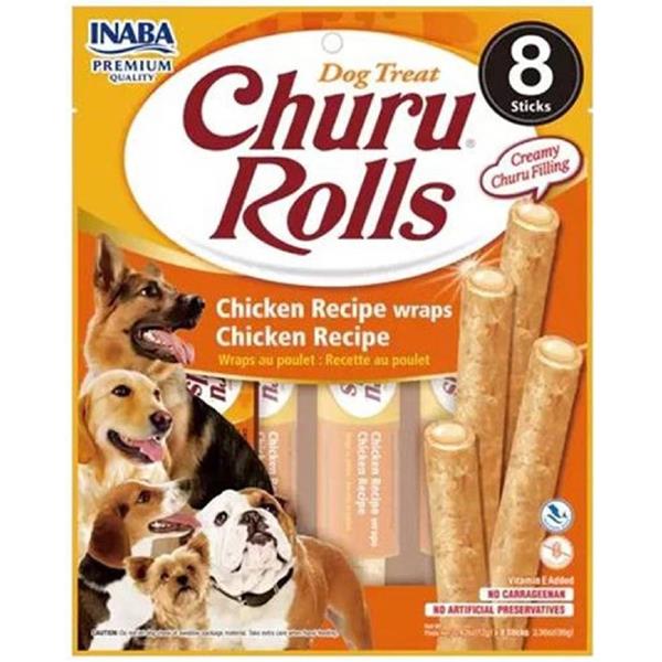 OBC025259-1729232570 Pamlsok Inaba Churu Rolls dog Kura 8 ks 96 g – Obrázok 1