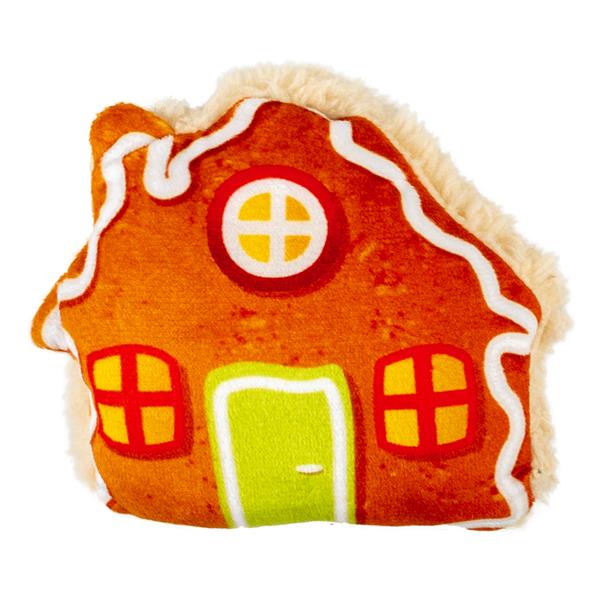 OBC025391-1728023157 Hračka DUVO+ Vianočný perník s catnipom domček 9 x 10,5 x 3 cm – Obrázok 1