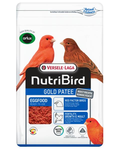 OBC025761-1740749750 VL Orlux NutriBird Gold Patee Red Factor Birds 1kg – Obrázok 1