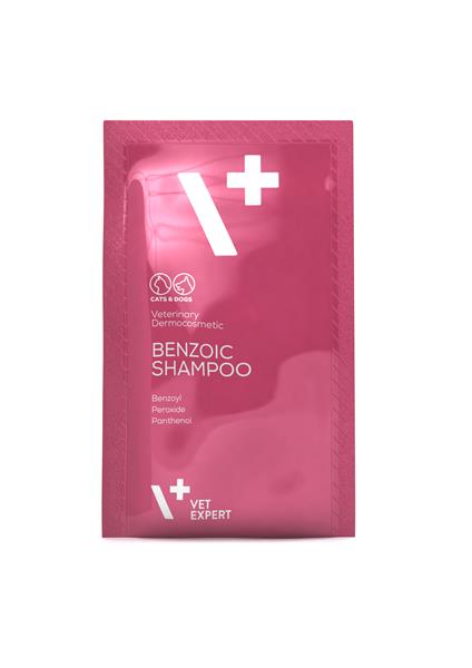 OBC025882-1744187131 VetExpert Benzoic shampoo sachet 20x15 ml – Obrázok 1