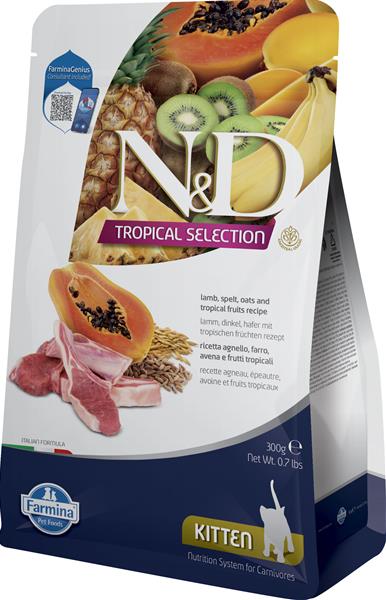 OBC026357-1762167128 Farmina N&D cat TROPICAL SELECTION (AG) kitten, lamb 0,3 kg – Obrázok 1