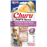 Pamlsok Inaba Churu POP'N Serve cat tuniak s bonito vločkami 2 x 35 g
