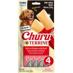 Pamlsok Inaba Churu Terrine dog kura s hovädzím 4 x 54 g