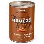 Konzerva LOUIE hovädzie s mrkvou 1200g pre psov