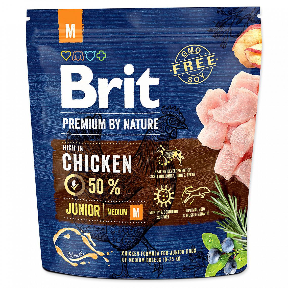 a4124b96652fa6820a1d426051f3cb400ffbb4b8 BRIT NATURE JUNIOR M 1kg – Obrázok 1