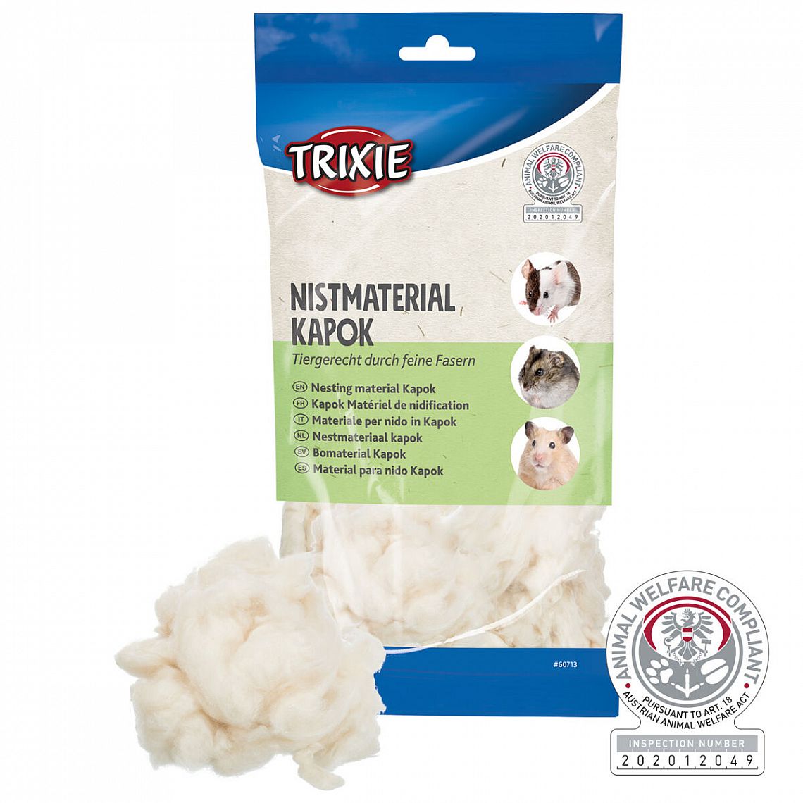 a923ad3f8b8cbf1138e3095ae13e0ff8c775de5e Nesting material, kapok, 40 g, cream – Obrázok 1