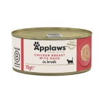 Konzerva APPLAWS Cat Chicken breast with Duck 70g in broth
