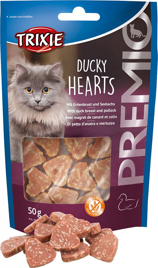ac82e76d0da401eeb8ee7f3b80b6718ee386fb1d PREMIO Ducky Hearts, 50 g – Obrázok 1
