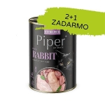 PIPER CAT Sterilised konzerva pre sterilizované mačky s králikom 3×400g (2+1 zdarma)