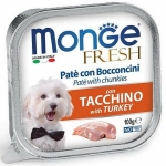 MONGE FRESH - paštika a kúsky s moriakom 100g pre psov