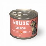 Konzerva LOUIE losos, prebiotika 200g pre mačky