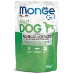MONGE GRILL jahňacie so zeleninou 100g kapsička pre psy