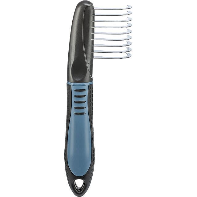 b82499e8ab2a39e145bdba5e6bfa9aba579a4c17 Fur detangler, serrated edge, plastic/metal, 19 cm – Obrázok 1