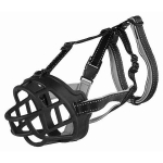 Muzzle Flex muzzle, rubber, M–L, black