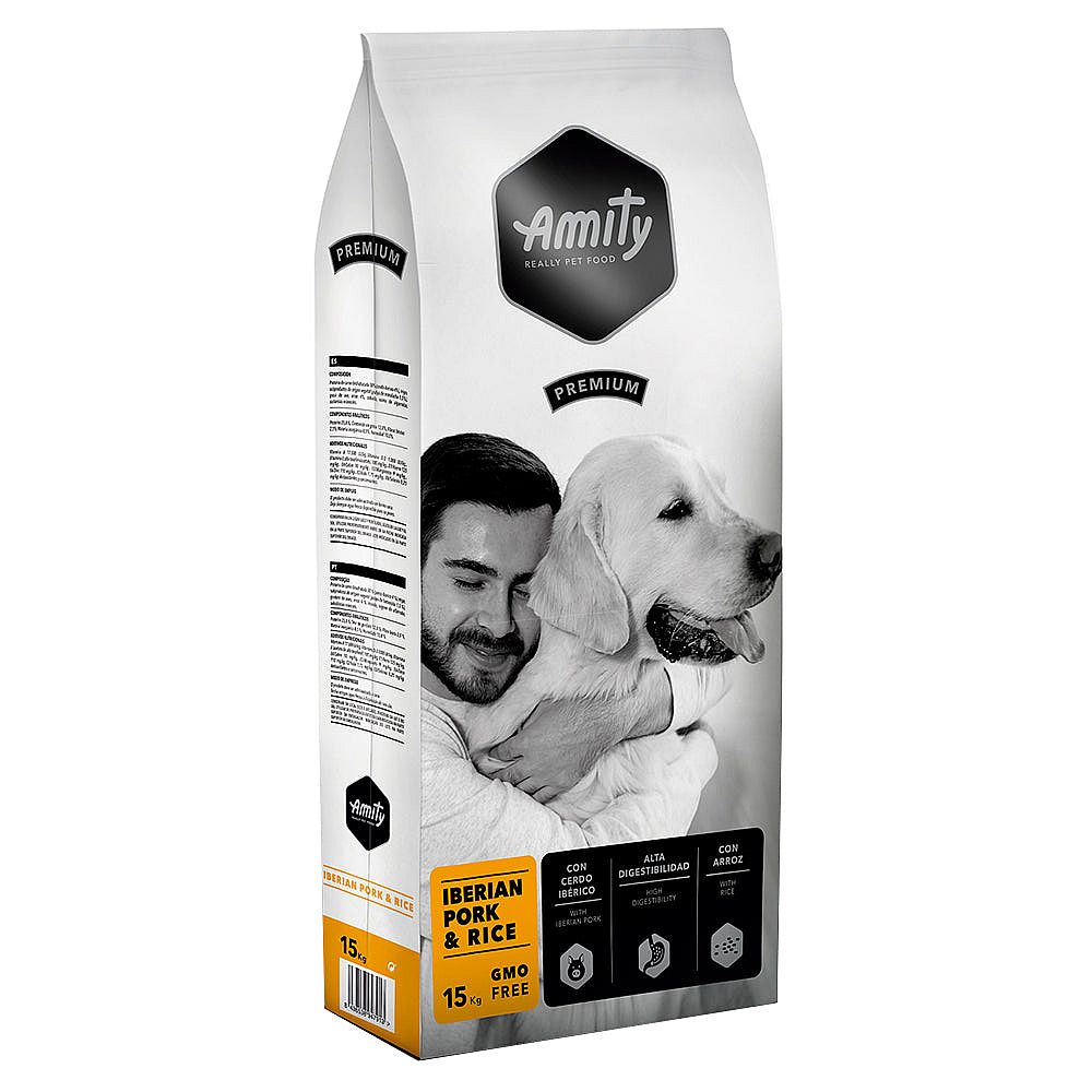 baab85508d82ac043f58d37f6a7611d6afcc14e1 Amity Premium Iberian Pork and Rice 15kg – Obrázok 1