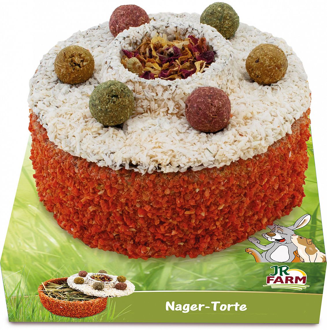 c0e5af2c2b0033d8fdfc199a34570ceb7f540cfa JR FARM Torta pre hlodavce 200g – Obrázok 1