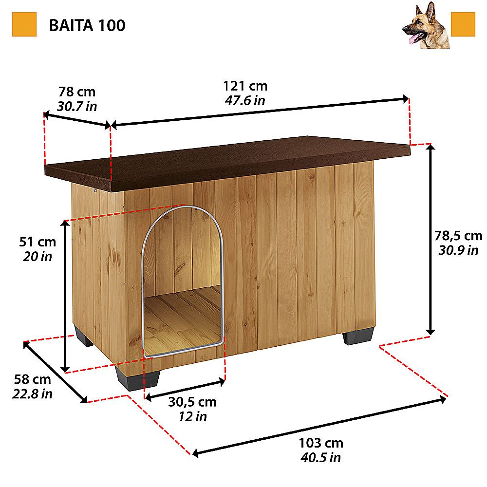 c5e748fa3910c3946e2bc2a2b07861436f9f5049 KENNEL BAITA 100 121 x 78 x v 78,5 cm – Obrázok 1