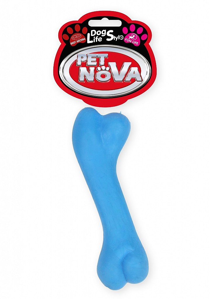 ce4ba30ceb8434db520c6ee688231dd7c3f90512 HRACKA - TPR BONE 12CM BLUE – Obrázok 1