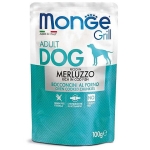 MONGE GRILL s treskou 100g kapsička pre psy