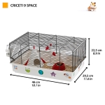 CAGE CRICETI 9 SPACE BLACK(x1)
