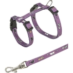 Junior Kitten harness with leash, cat motif, 21–33 cm/8 mm, 1.20 m