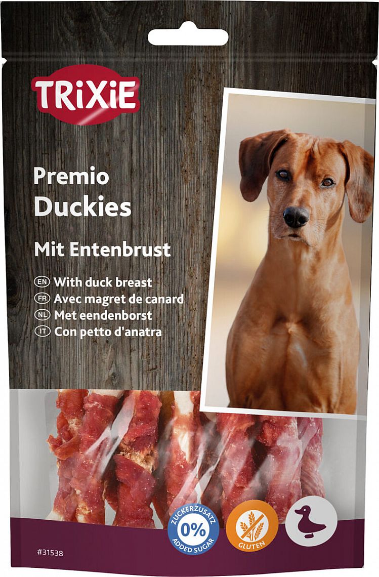 e0b8f90f8759789e93a6e1703f978b4c6648df99 PREMIO Duckies, 100 g – Obrázok 1
