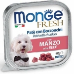 MONGE FRESH - paštika a kúsky s hovädzím 100g pre psov