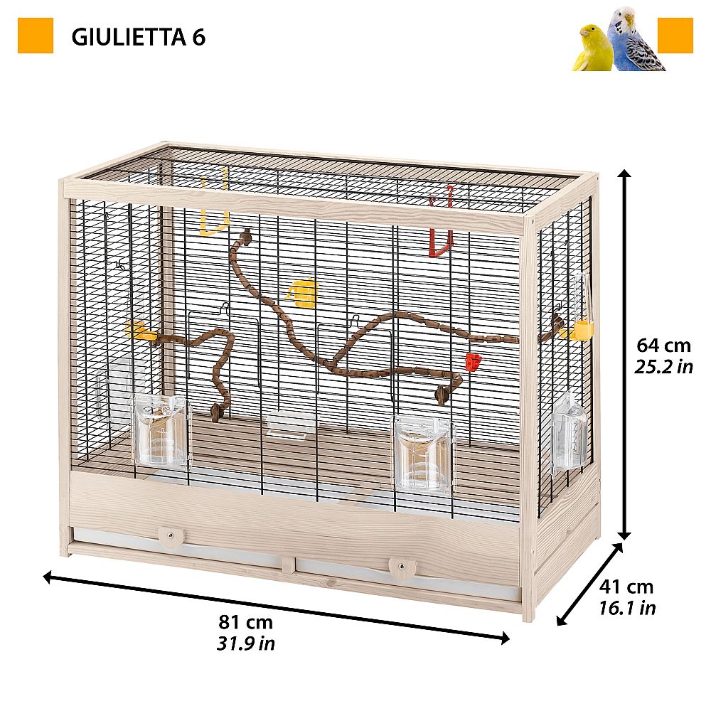 e26f6206bc7093c9400dd4cd07623f2625694e1e CAGE GIULIETTA 6 BLACK – Obrázok 1
