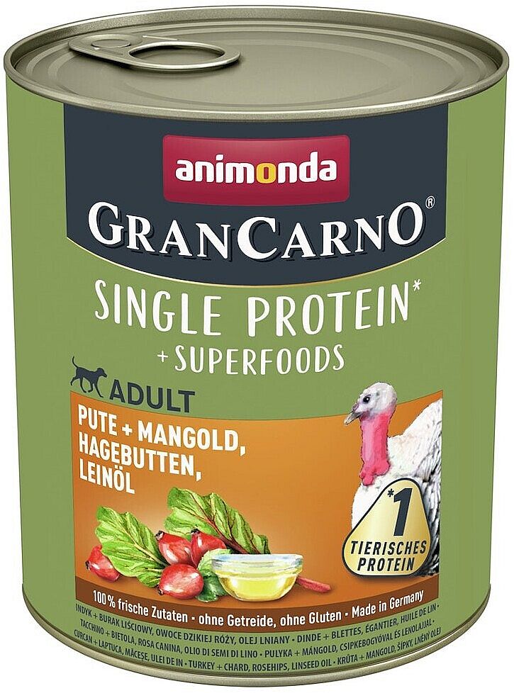 e36201d6964e50674d774d272b788996bed697e1 Konzerva GRANCARNO Superfoods 800g - morka, mangold, šípky, ľanový olej – Obrázok 1