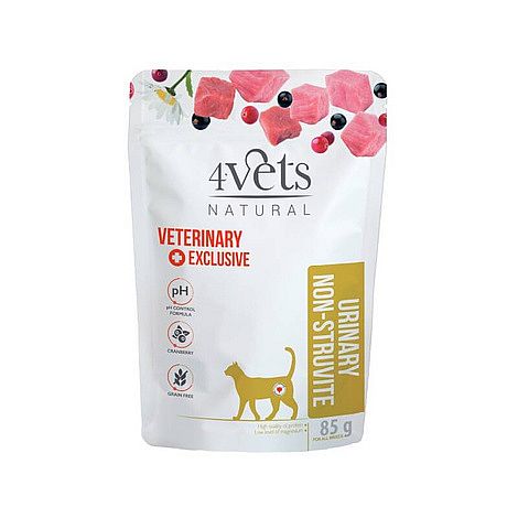 e64c5efe55e09a8df117bc666f2a8e71cfec2d62 4Vets Cat Urinary Non Struvite kapsička pre mačky 85 g – Obrázok 1