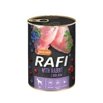 RAFI Grain Free konzerva pre psy s králikom 400 g