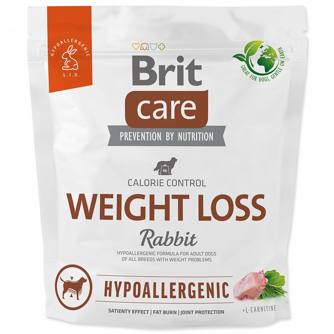 e7a0808a1a9e04284a9f170a4a0ca0f7860bf3c2 BRIT Care Dog Hypoallergenic Weight Loss 1kg – Obrázok 1