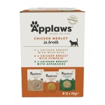 Kapsička APPLAWS Cat Chicken Medley in Broth Multipack 12x70g