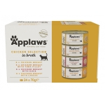 Konzervy APPLAWS Cat Chicken Selection multipack 12x70g in broth