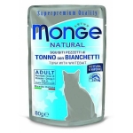 MONGE NATURAL tuniak v želé so sleďom 80g kapsička pre mačky