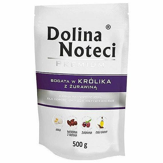 f54c244f00075b9cb801f022f15b153b0a3332d7 DOLINA NOTECI PREMIUM kapsička 500g - králik s brusnicami – Obrázok 1