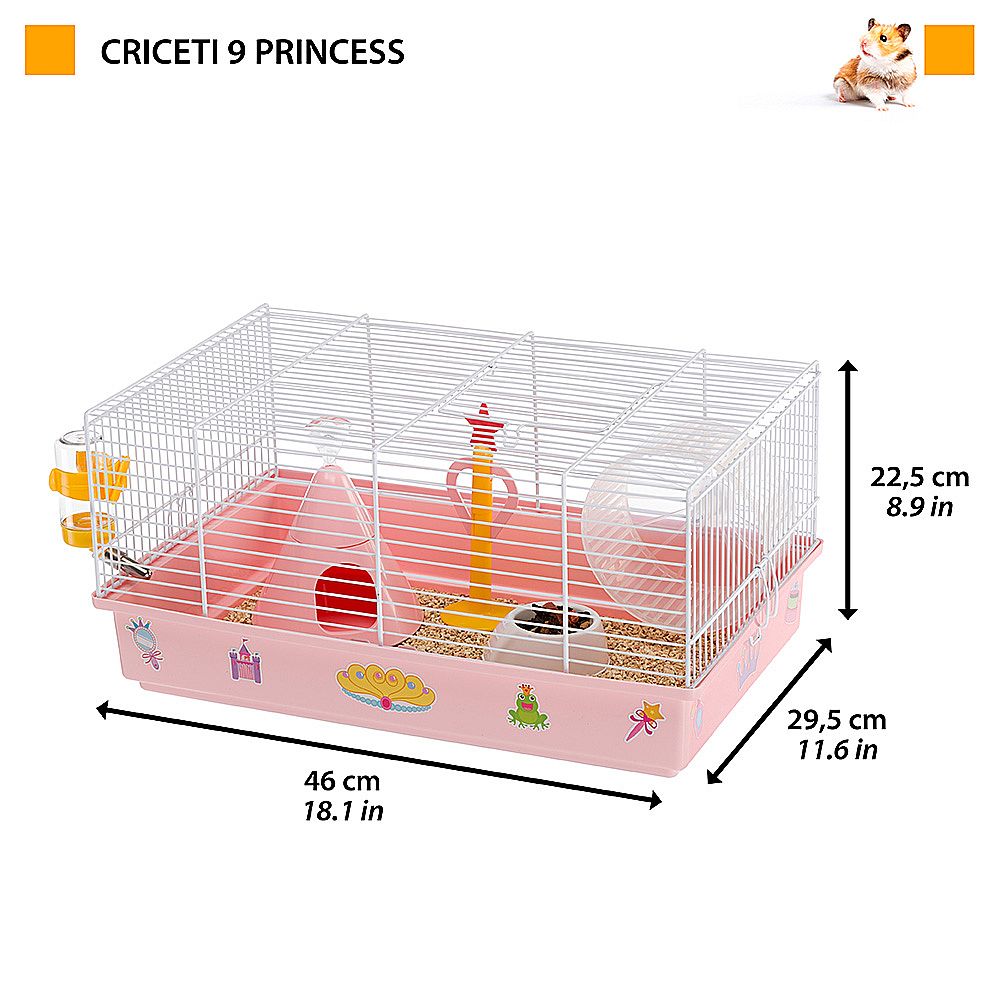 f72352f45595b8d2f99d44c5e1f32ac1c59512f9 CAGE CRICETI 9 PRINCESS WH(x1) – Obrázok 1