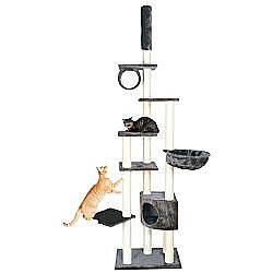 f7e90a3fd37a117e6e046613f59fa5282d5c4b8e Madrid scratching post, floor to ceiling, 245–270 cm, platinum grey – Obrázok 1