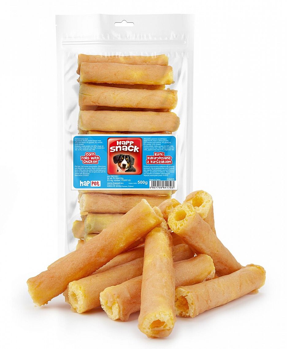 fbfe5c6b58f61a5ca2a53e44fe52ec4c06925b17 Kukuričné rolky s kuracím mäsom, 500g – Obrázok 1