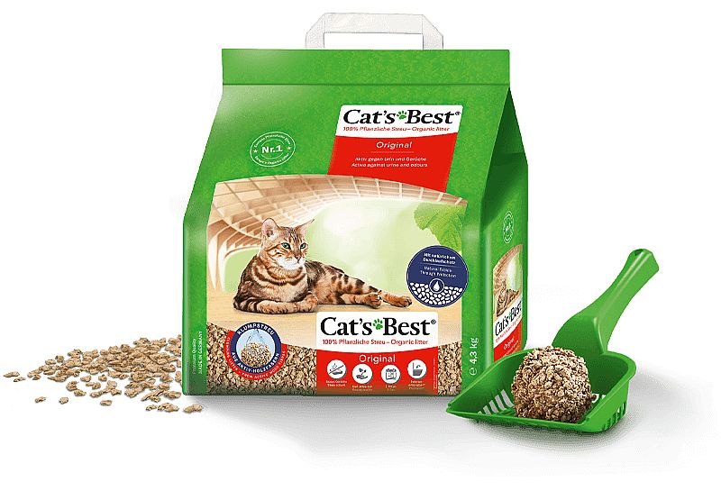 fd2a0911c11ca01fcc12a27ed76326e99dd019e7 Cats best - original 4.3kg - 10L – Obrázok 1